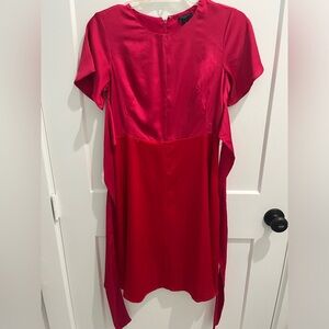 Ann Taylor pink-red two tone dress